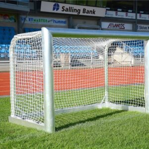 Fodboldmål 3-mands fuldsvejset inkl. net