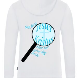 Hættetrøje med kristent budskab